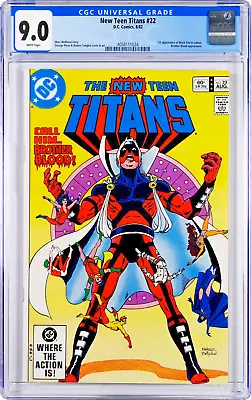 Buy New Teen Titans #22 CGC 9.0 (Aug 1982, DC) Perez, 1st Black Fire, Brother Blood • 32.06£