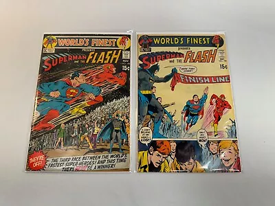 Buy Dc Comics World's Finest # 198-199 (1970) Superman Flash Race Key Comic Book • 71.92£