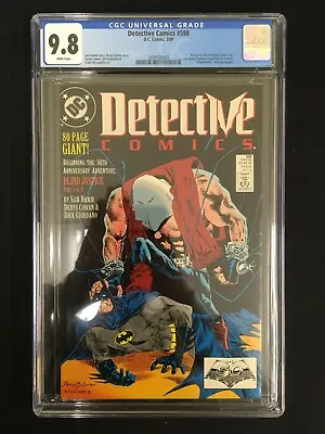 Buy Detective Comics #598 CGC 9.8 (DC 1989) 80-page Giant! Batman 50th Anniversary • 119.89£