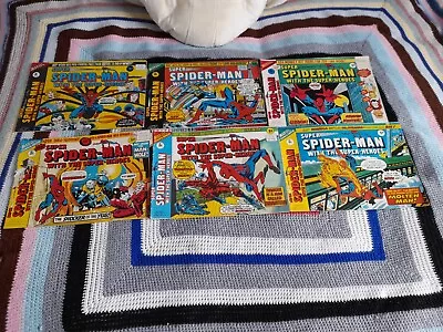 Buy 6 Super Spider Man With The Super Heroes Comics Nos 160 173 182/3/4 192 1976 B27 • 12£