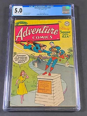 Buy Adventure Comics #202 1954 CGC 5.0 4201415006 John Sikela Win Mortimer Superboy • 158.12£
