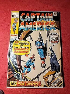 Buy Captain America 131 Marvel Comics 1970 The Hood • 10.29£