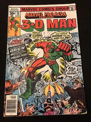 Buy Marvel Premiere 35 4.5 1st Appearance And Origin Of 3d Man Newstand Wk17 • 6.30£