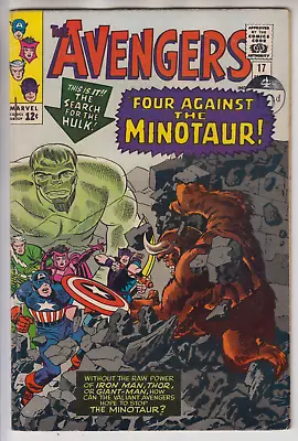 Buy Avengers # 17  Fn/vf 7.0  Hulk Cameo  Cents 1965 • 79.95£