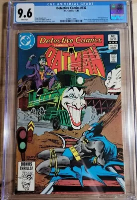 Buy 1983 Detective Comics 532 Batman CGC 9.6 Classic Joker Train Cover RARE • 146.26£
