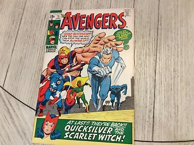 Buy 1970 Marvel Comics The Avengers Issue Number 75 • 118.59£