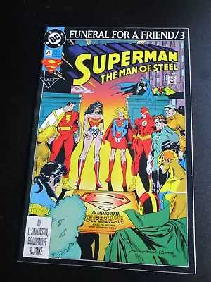 Buy Superman: The Man Of Steel #20 Funeral For A Friend Pt.3 Feb 1993 VF+ Copy • 3£