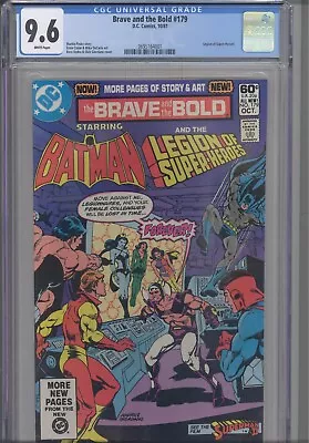 Buy Brave And The Bold #179 CGC 9.6 1981 Legion Of Super Heroes: New Frame • 59.26£