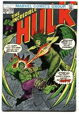 Buy INCREDIBLE HULK #168-MARVEL-1st HARPY Comic Book VF- • 52.33£