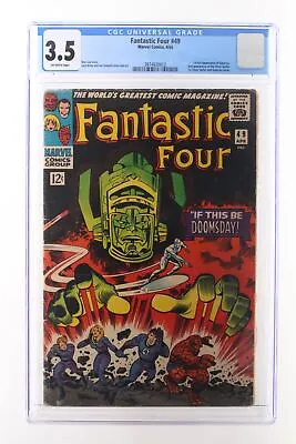 Buy Fantastic Four #49 - Marvel Comics 1966 CGC 3.5 1st Full Appearance Of Galactus. • 425.05£