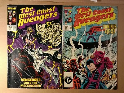 Buy WEST COAST AVENGERS #23 #24. Marvel Comics.1987. • 4.99£