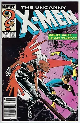 Buy Uncanny X-Men 201 (1986) Newsstand VF 8.0 Leonardi/Portacio-c/a 1st Cable Baby • 15.76£