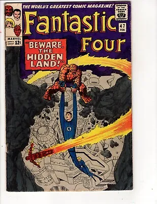 Buy Fantastic Four #47-1966(THIS BOOK HAS MINOR RESTORATION SEE DESCRIPTION) • 18.08£