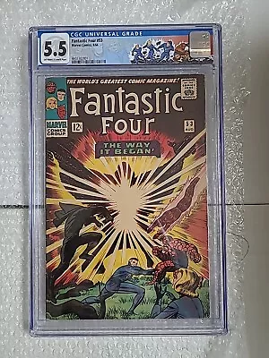 Buy Fantastic Four 53 CGC 5.5 Second Appearance Black Panther.  New Case, Affordable • 91.94£