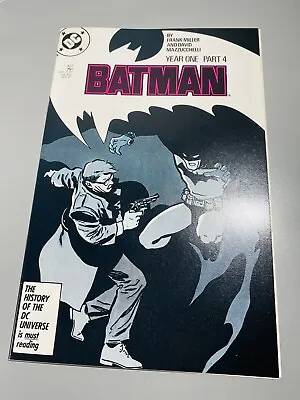 Buy Batman #407 Year One Part 4 Frank Miller DC 1987 1st Print NM/MT 9.8 WHITE Pages • 35.63£