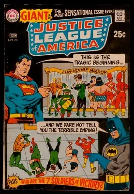 Buy DC Comics JUSTICE LEAGUE Of AMERICA #76 Giant G-65 VG/FN 5.0 • 12.01£