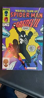 Buy Marvel Team Up Spiderman And Daredevil #141 (Rare!) 1984 Black Suit! • 49.02£