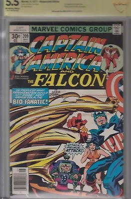 Buy CAPTAIN AMERICA  # 209 MAY 1977 CBCS Signed MIKE ROYER - 1st Doughboy And Primus • 71.46£