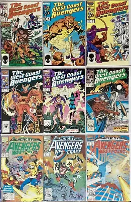 Buy West Coast Avengers, Marvel 9 Comic Bundle, 1985-92, Good, Bagged/boarded • 22.99£