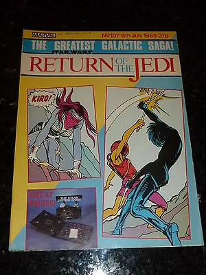 Buy Star Wars Weekly Comic - Return Of The Jedi - No 107 - Date 06/07/1985 UK Comic • 9.99£
