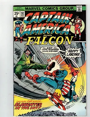 Buy Captain America #192  Falcon! 1st Appearance Of Moonstone! Marvel 1975  VF • 12.61£