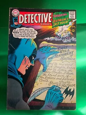 Buy WILL BATMAN SURVIVE!?! Detective Comics # 366 VG Minus (3.5) Carmine Infantino • 12.65£