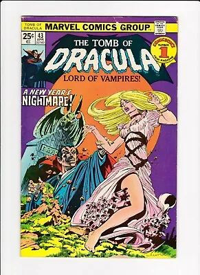 Buy The Tomb Of Dracula Lord Of Vampires Volume 1 No. 43 April 1976 Marvel Comics • 17.60£