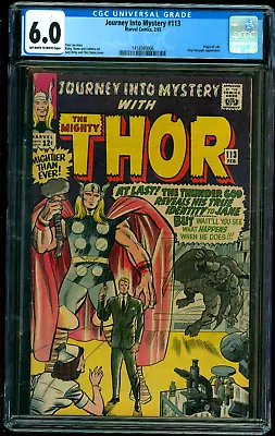 Buy Journey Into Mystery Thor #113 CGC 6.0 Origin Of Loki Marvel Comics 1965 Silver • 200.14£