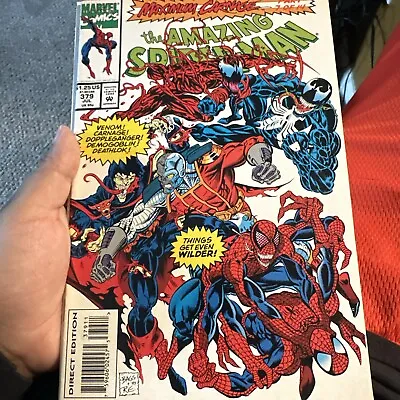 Buy The Amazing Spider-Man #379 Maximum Carnage From July 1993 In VG/F Condition DM • 11.93£