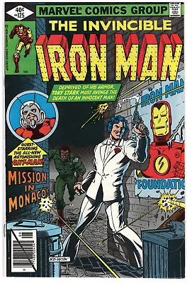 Buy Iron Man #125 Marvel 1979 VF/NM  1st Rhodey Rhodes On Cover, Demon In A Bottle • 7.55£