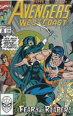 Buy Avengers West Coast 65 (Marvel 1990)  VFN+ Condition. • 3£