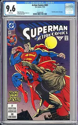Buy Action Comics #683 CGC 9.6 White Pages 1992 3744697008 Doomsday Cameo • 78.83£