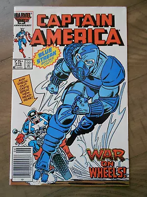 Buy CAPTAIN AMERICA #318 Marvel Comics 1st Series 1986 VF/VF+ Death Of Blue Streak • 2.48£