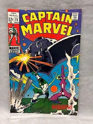 Buy Captain Marvel 11 F/VF Barry Windsor Smith Cover 1969 • 9.53£