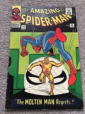 Buy The Amazing Spider-Man 35 Marvel Comics 1966 Nice Copy • 41£