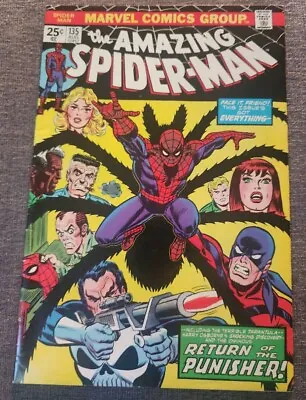 Buy Amazing Spider-Man V1 #135 Key 3rd Punisher Missing  Stamp MVS HIGH GRADE • 88.06£