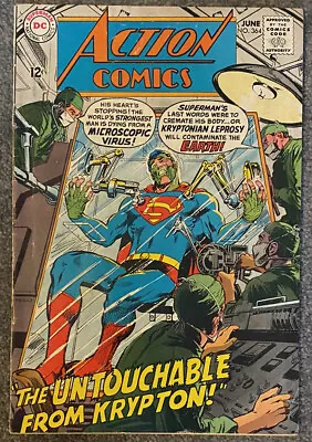 Buy DC Comics Action Comics No. 364 JUN 1968 Comic Book (FN+) • 10£