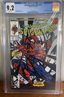 Buy Amazing Spider-Man #317 CGC 9.2 🕷 Todd McFarlane 🕷 2nd Venom Cover!! • 52.04£