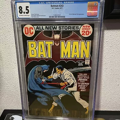 Buy Batman #243 1972 Neal Adams Cover 1st App Lazarus Pit Ra's Al Ghul CGC 8.5  • 319.81£