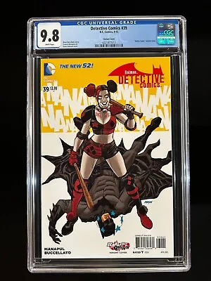 Buy Detective Comics #39 CGC 9.8 (2015) -  Harley Quinn  Variant - New 52 - Batman • 55.33£