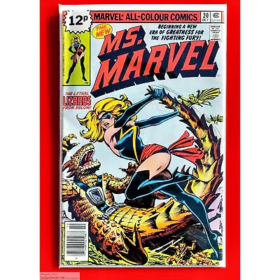 Buy Ms Marvel # 20  1st Print 1st New Costume Marvel Comic Book Issue 1978 (Lot 2339 • 26.13£