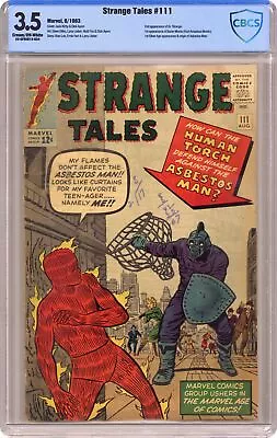 Buy Strange Tales #111 CBCS 3.5 1963 22-0F55B12-034 • 249.04£