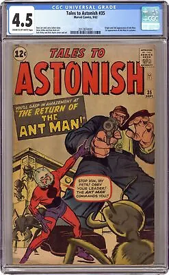 Buy Tales To Astonish #35 CGC 4.5 1962 2013874001 1st App. Ant-Man In Costume • 638.57£