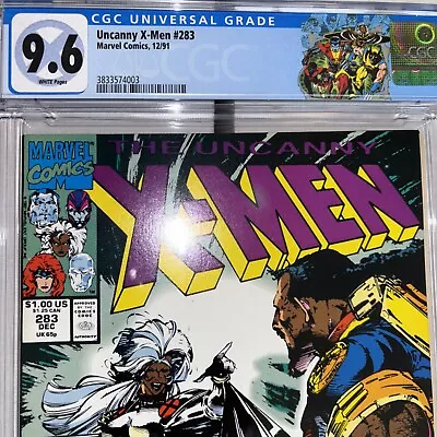 Buy Uncanny X-Men #283 CGC 9.6 1st Appearance Bishop Graded Comic Book • 54.37£