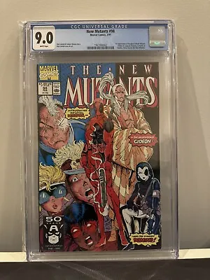 Buy The New Mutants #98 CGC 9.0 (Marvel, February 1991) 1st Appearance Of Deadpool • 350£