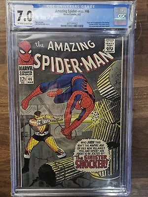 Buy Amazing Spider-Man #46 CGC 7.0 1967 4308039007 1st App. Shocker • 356.31£