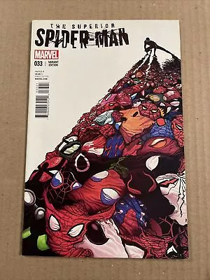 Buy Superior Spider-man #33 Del Mundo Young Variant 1st Print Marvel Comics (2014) • 11.82£