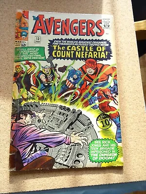 Buy The Avengers #13 February 1965 1st Appearance Count Nefaria • 65£