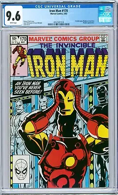 Buy Iron Man #170 1983 Marvel CGC 9.6 1st Full James Rhodes As Iron Man • 120.64£