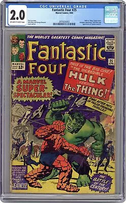 Buy Fantastic Four #25 CGC 2.0 1964 3975635003 • 177.89£